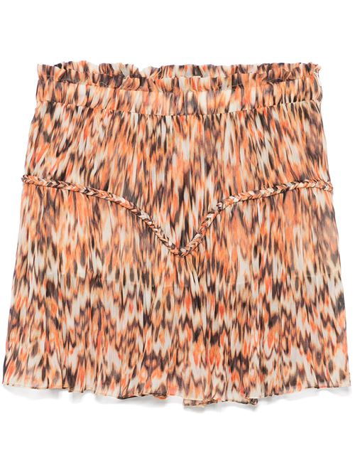 Carrot orange/multicolour skirt ISABEL MARANT | JU0357FAC2J05I11OR